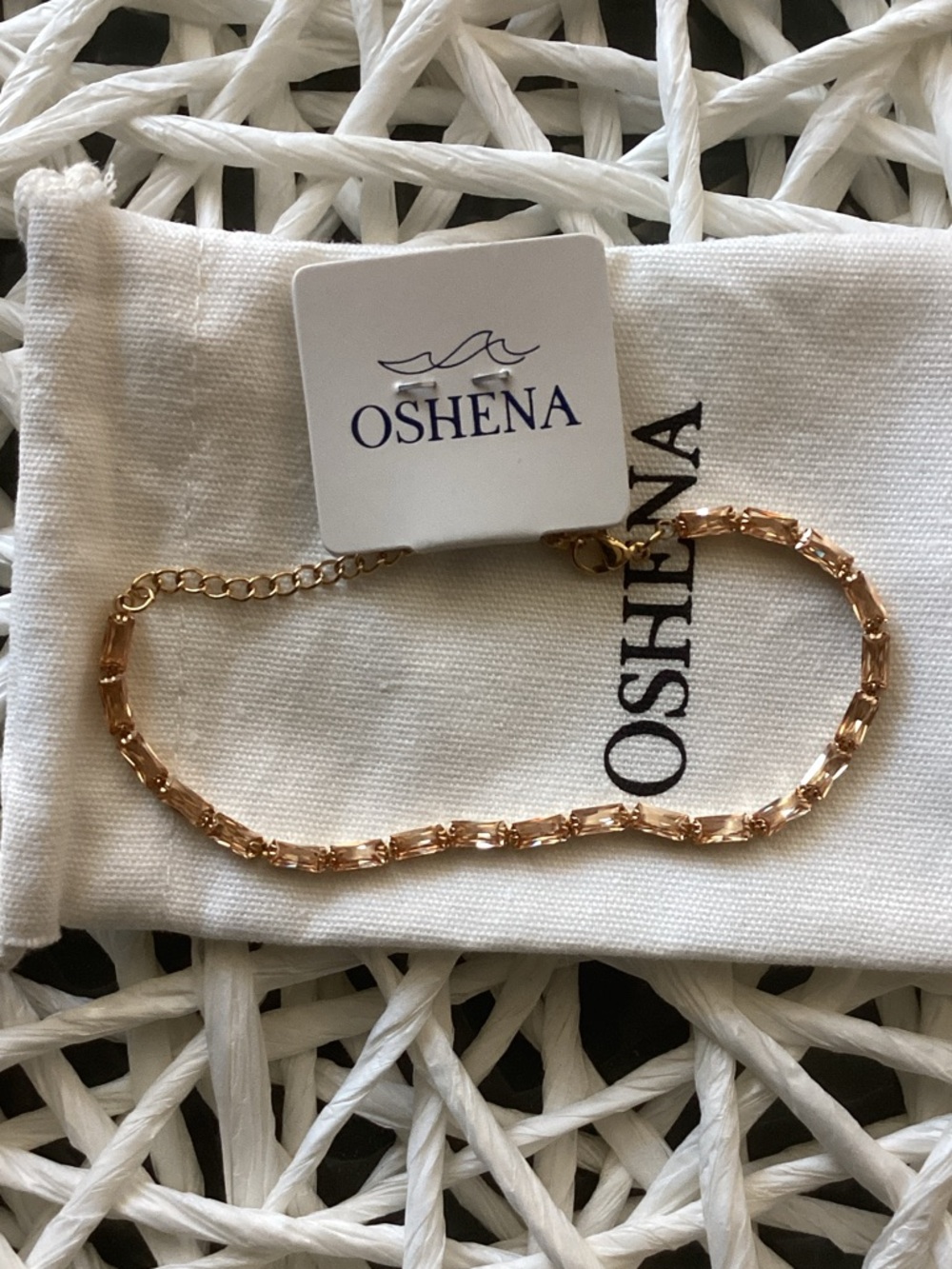 Oshena Rose Gold Link Bracelet - Women Jewelry